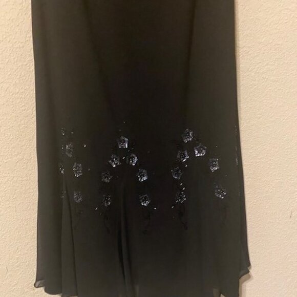 Black Chiffon Dress with Matching Jacket - Picture 7 of 11